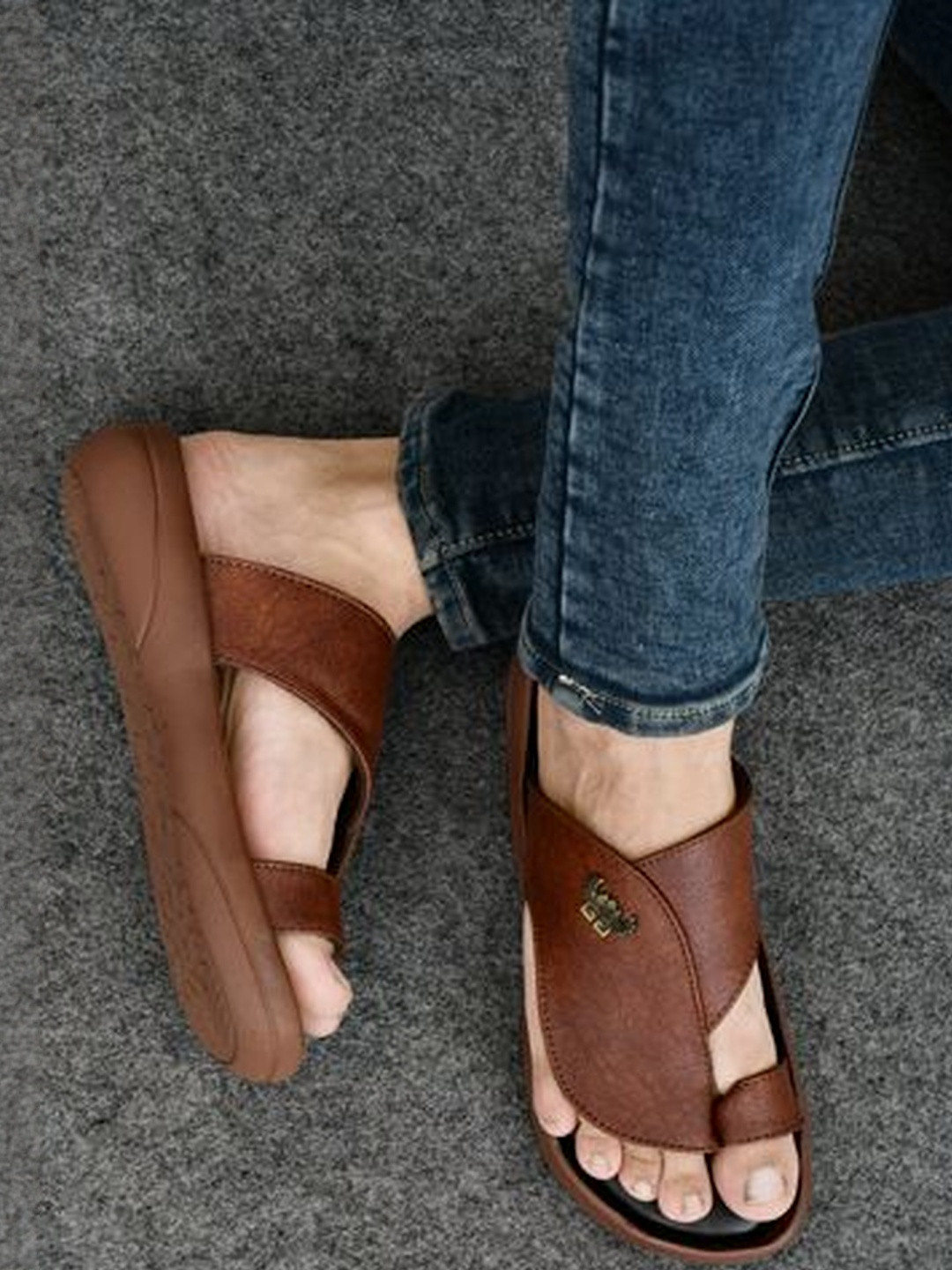 REAL BLISS FOOTWEAR Men Open Toe Formal Comfort Sandals