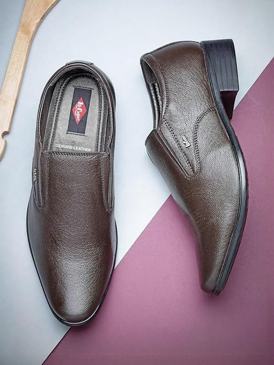 Lee Cooper Men Black Formal Shoes