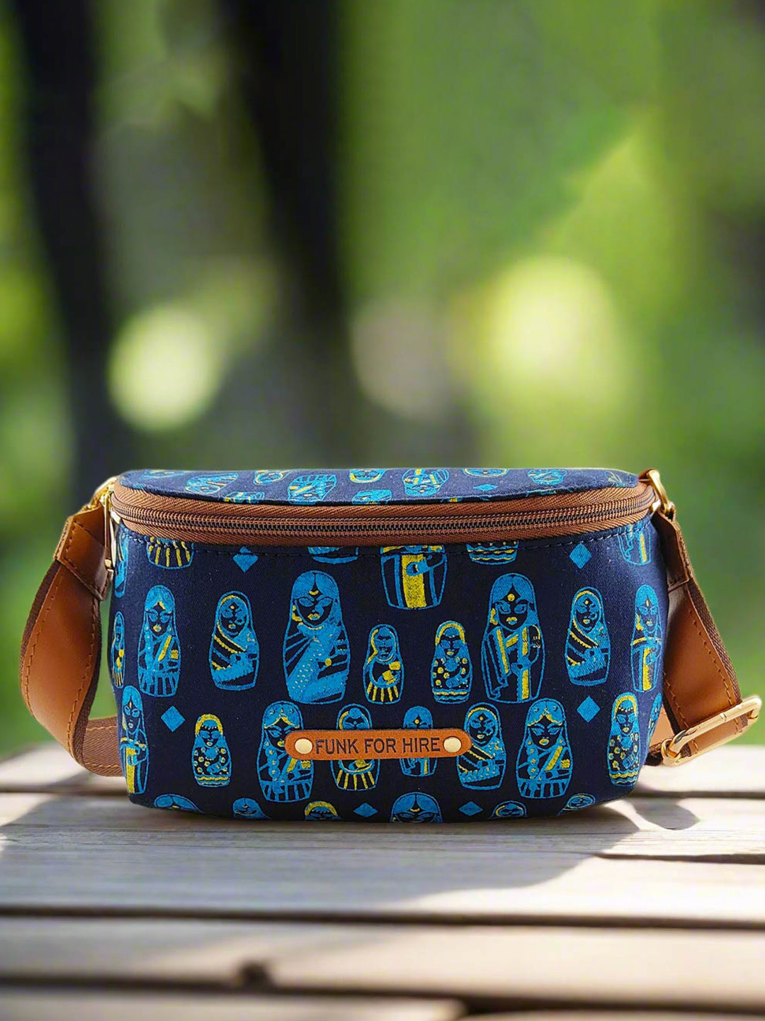 Funk For Hire Ethnic Motifs Printed Bowling Sling Bag
