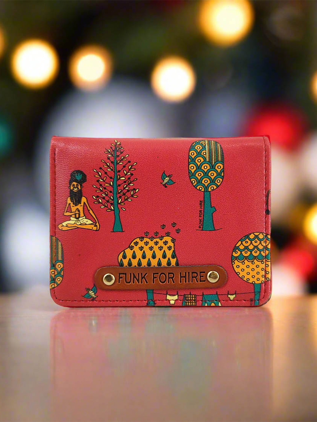 Funk For Hire Printed PU Two Fold Wallet