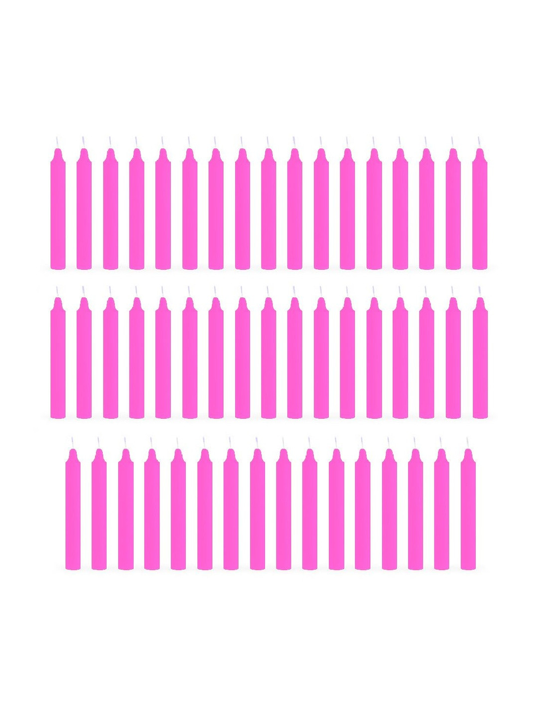 ASIDEA Pack of 50 Pieces Pillar Stick Candle