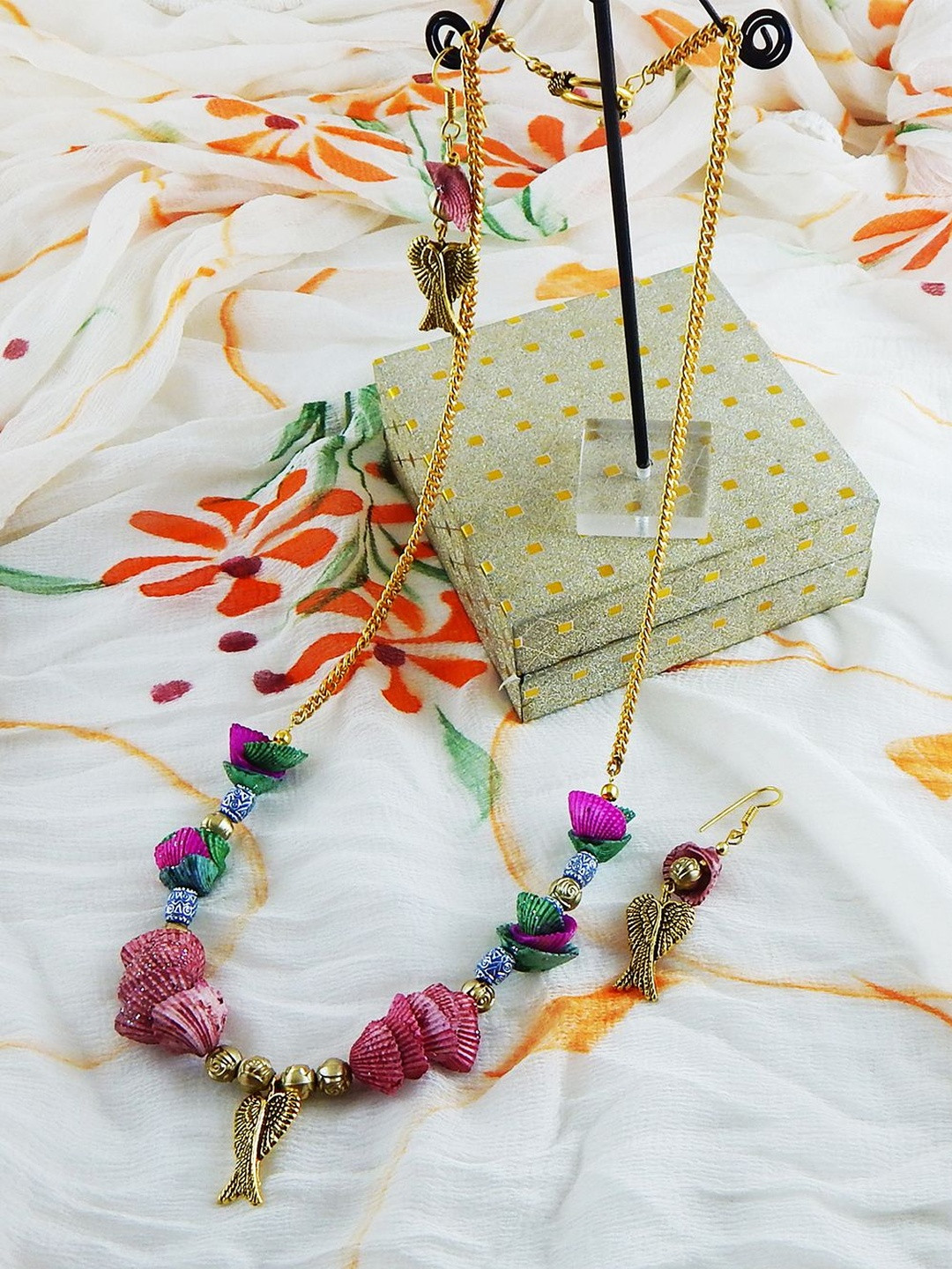 Jaya Vision Jewelry Copper Artificial Beads Jewellery set