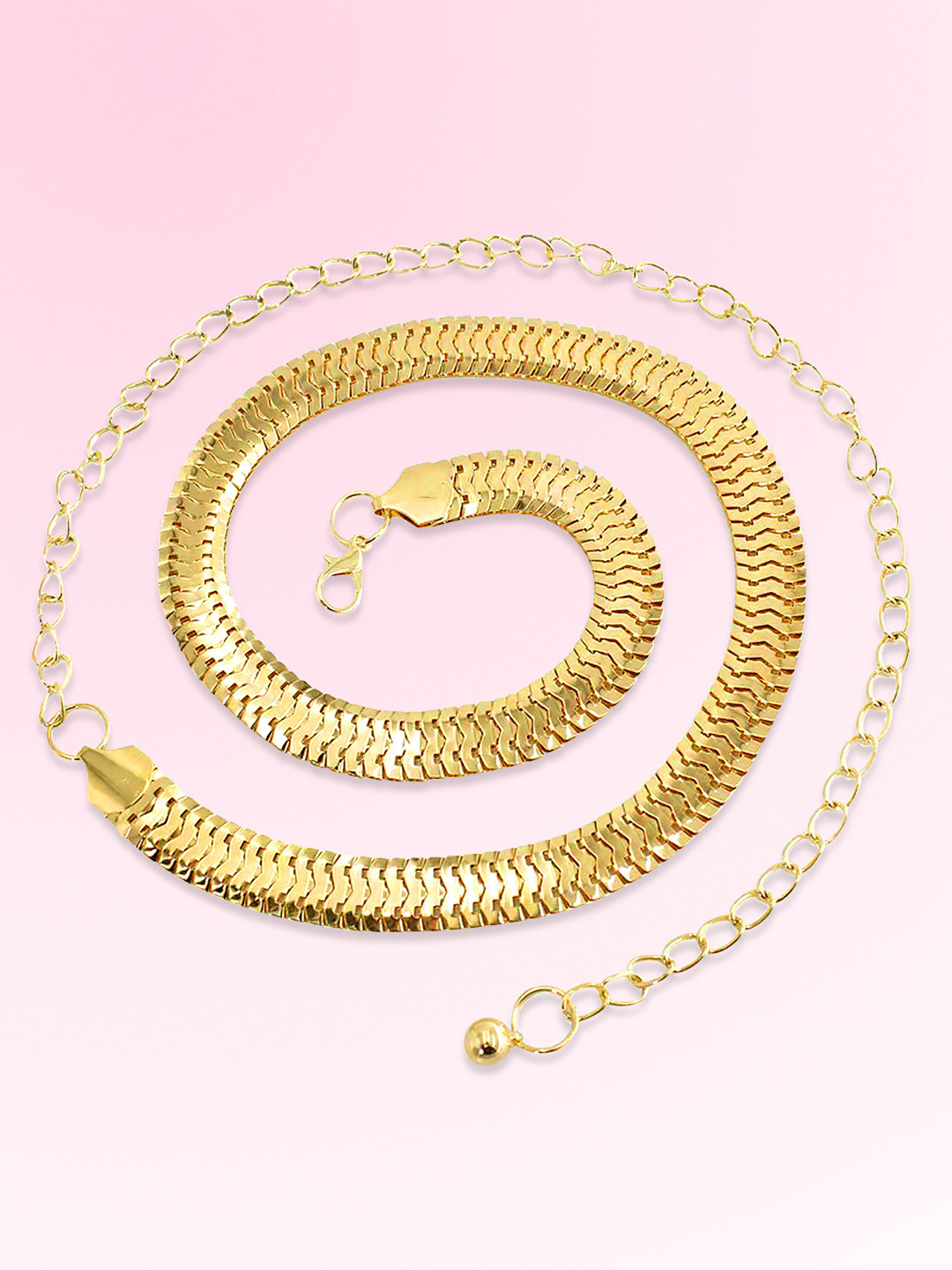Peora Gold Plated Waist Kamarbandh Chain Saree Accessories