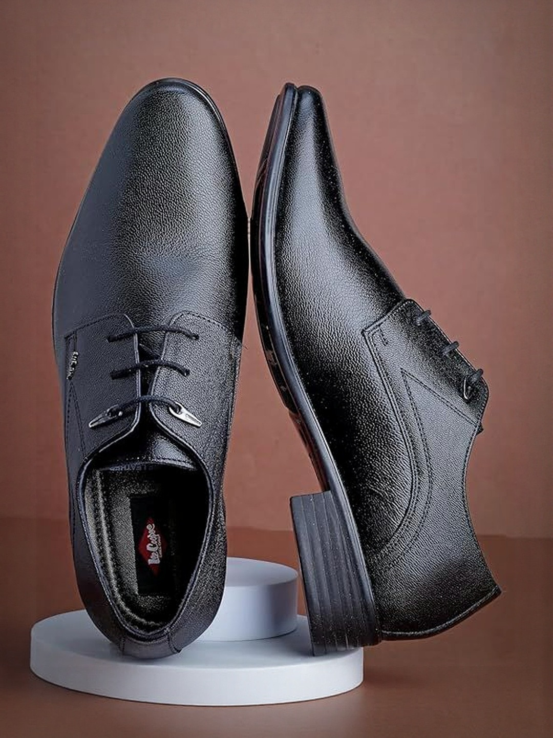 Lee Cooper Men Black Formal Shoes