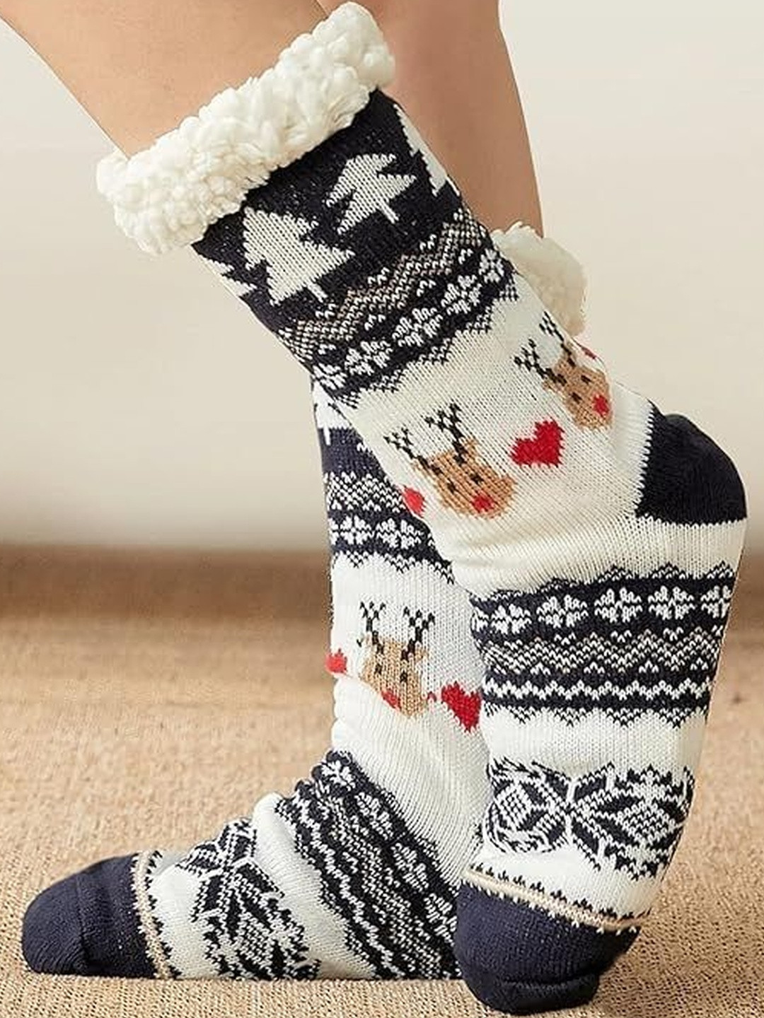 Eleg & Stilance Women Pure Wool Winter Snow Socks
