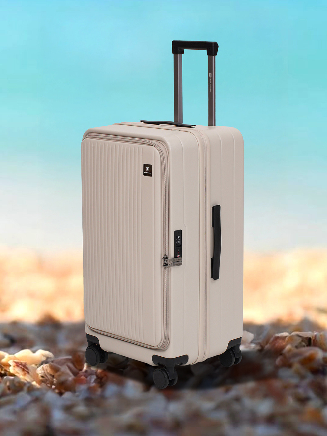 SWISS MILITARY JADE Hard Sided Medium Trolley Bag