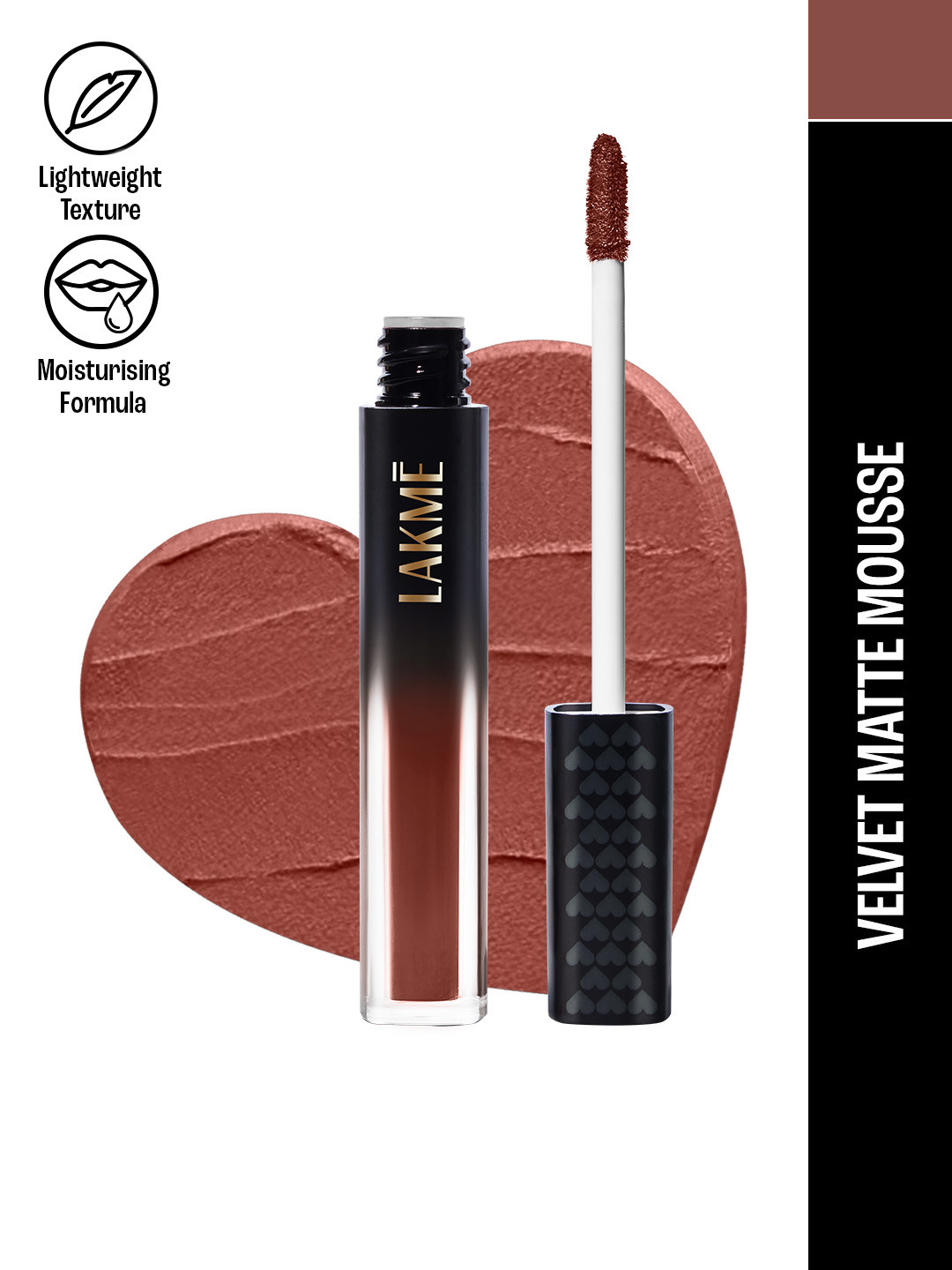 Lakme Xtraordin-airy Velvet Matte Lip Mousse With Cocoa Butter Cocoa 4.6g - Sin 302