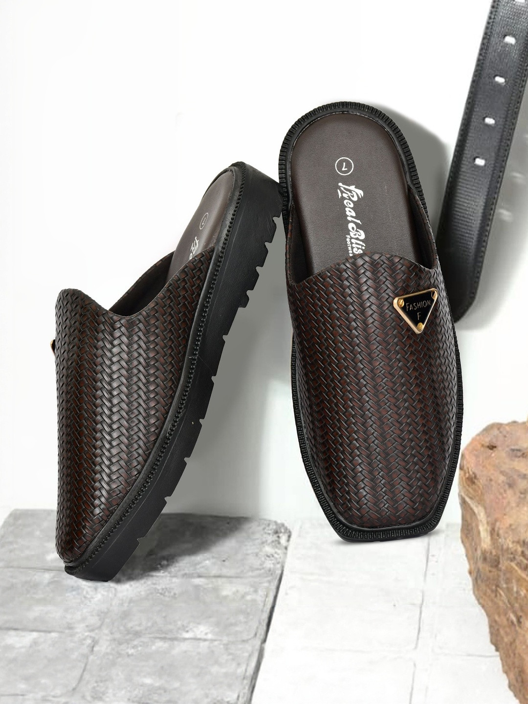 REAL BLISS FOOTWEAR Men Shoe Style Braided Comfort Sandals