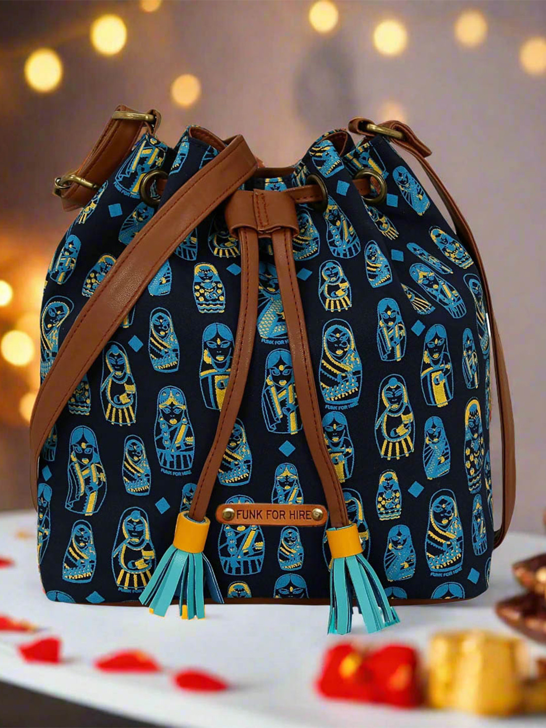 Funk For Hire Ethnic Motifs Printed Sling Bag