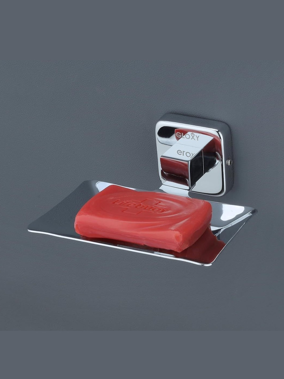 GLOXY Silver-Toned 3 Stainless Steel Soap Dish