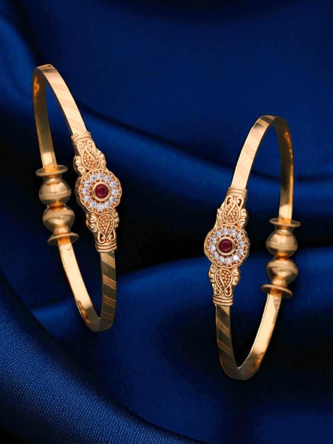 Anouk Gold-Plated American Diamonds Studded Bangle