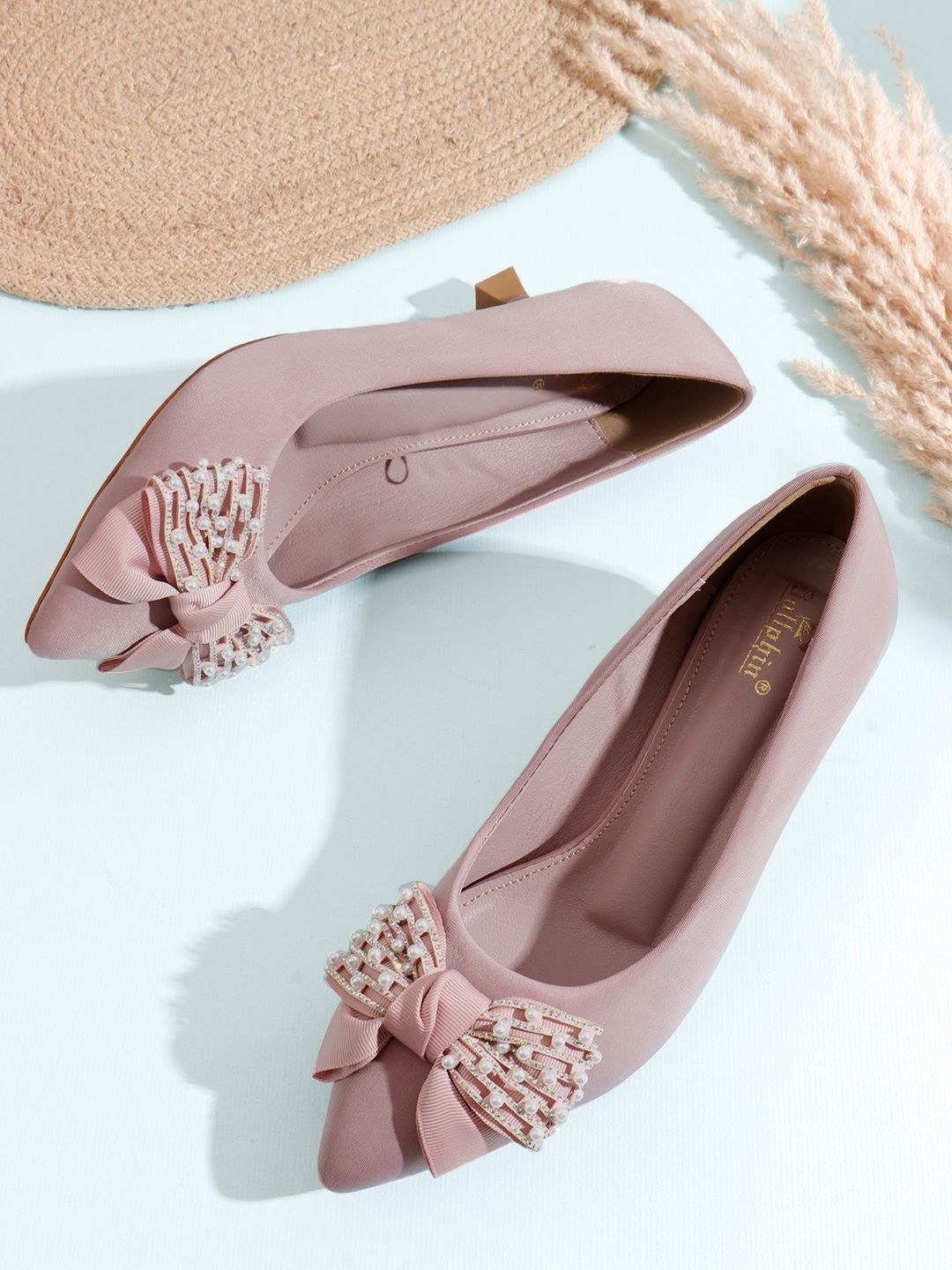 Dollphin Women PU Kitten Heels Sandals With Bows