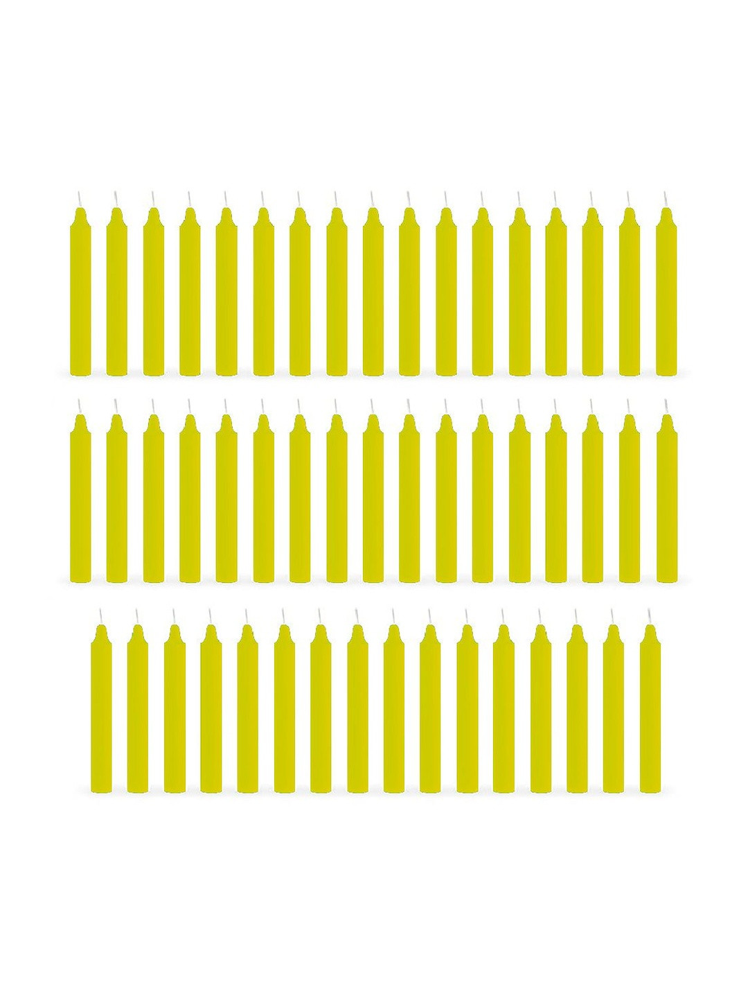 ASIDEA Pack Of 50 Round Pillar Candle