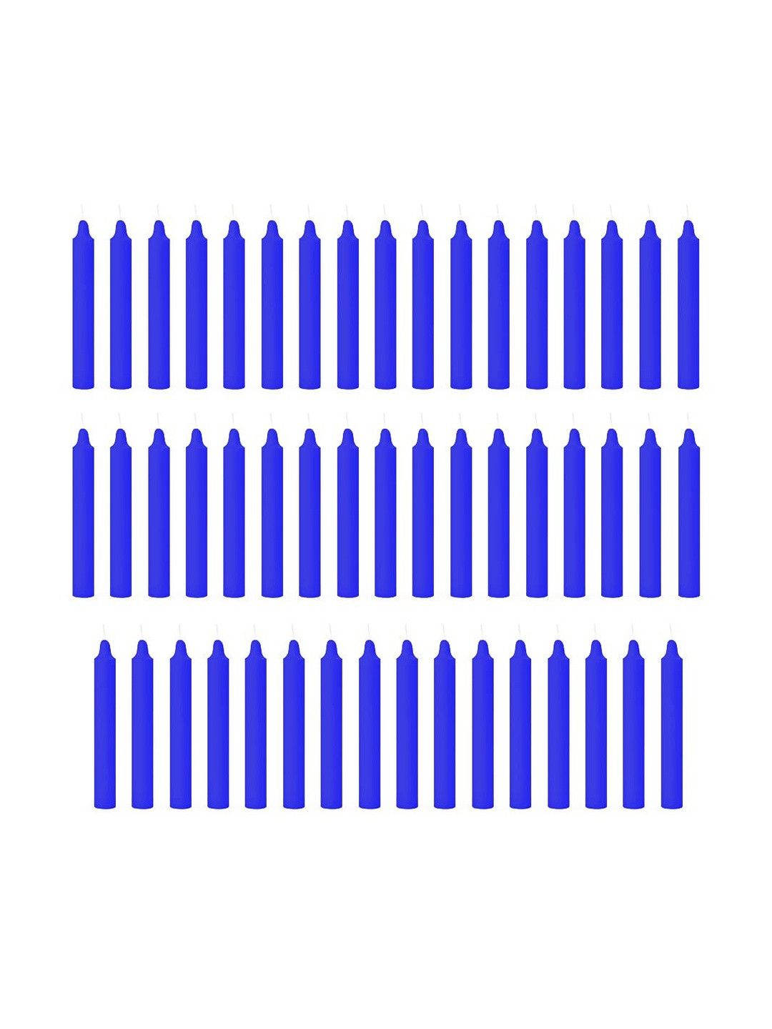 ASIDEA Blue 50 pieces Pillar Candle