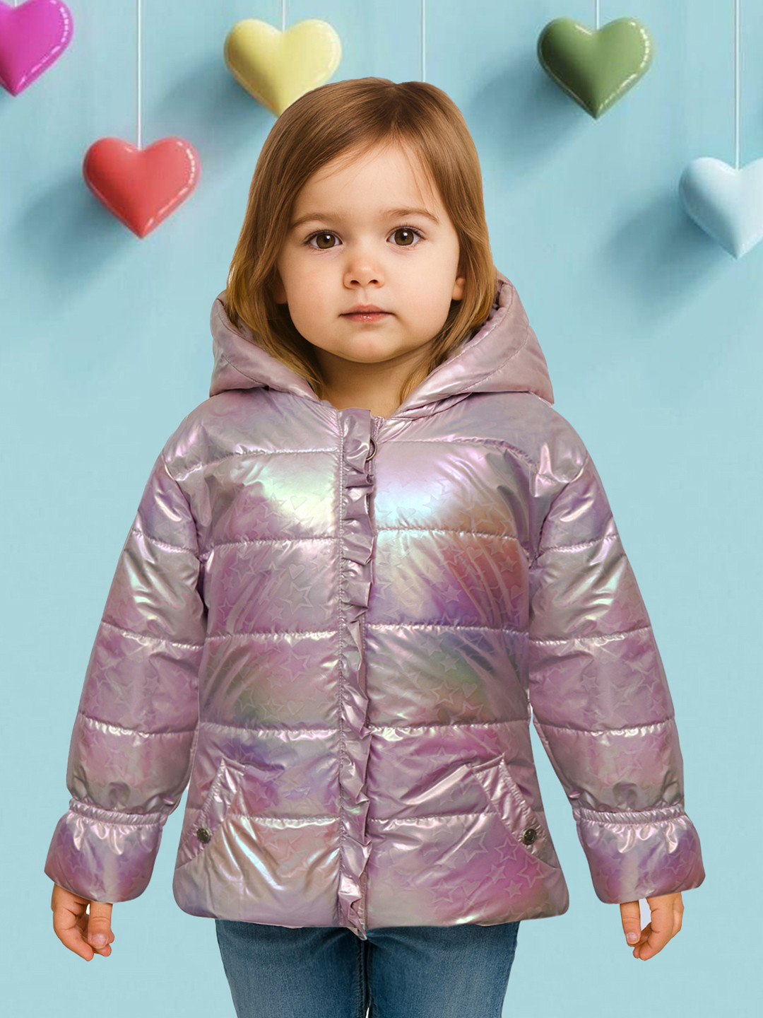LURE JUNIOR Girls Hooded Padded Jacket