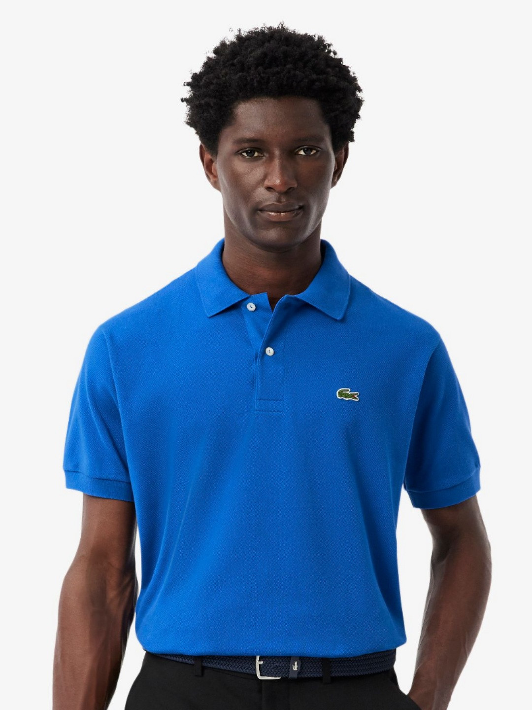 Lacoste Brand Logo Polo Collar Cotton T-shirt