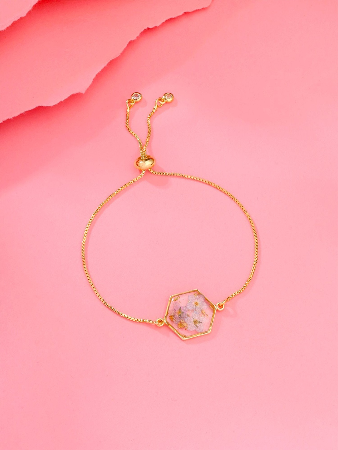 Qiroko Dried Flower Charm bracelet