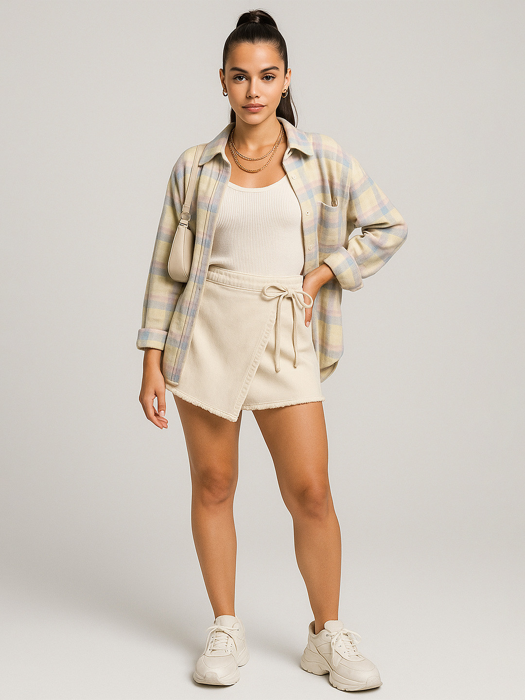 Belliskey Pure Cotton A-Line Mini Skort