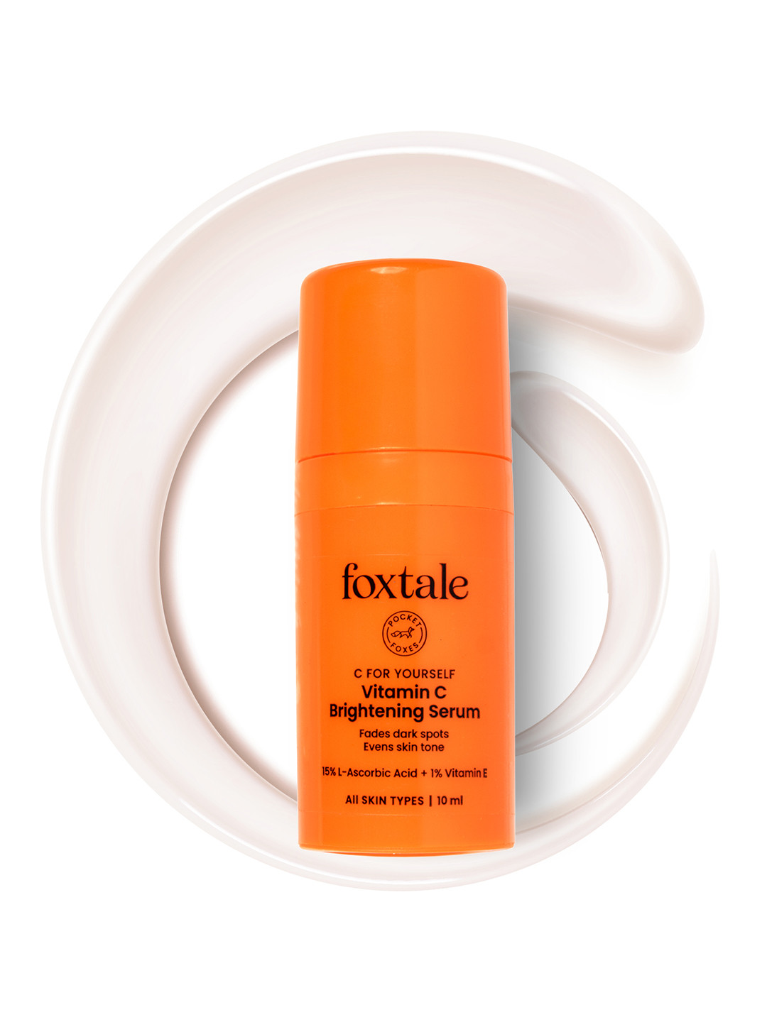 Foxtale Brightening Vitamin C Face Serum with L-Ascorbic Acid & Vitamin E - 10ml