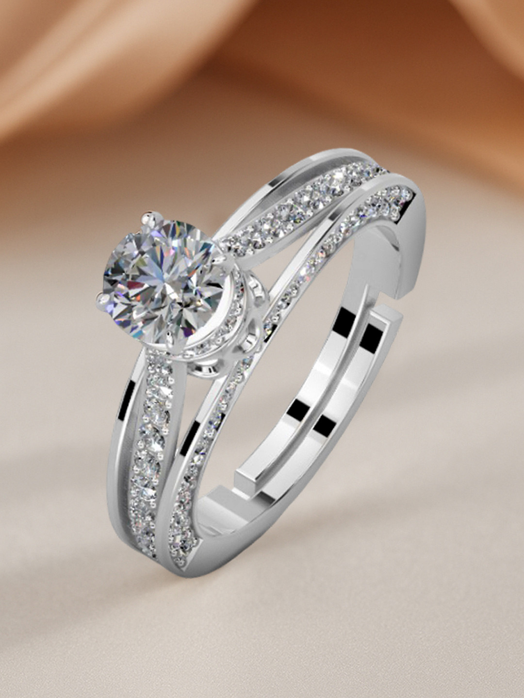 Miss Highness Vintage Halo 925 Silver Ring Gift for Women, Girls  Special Party Wear