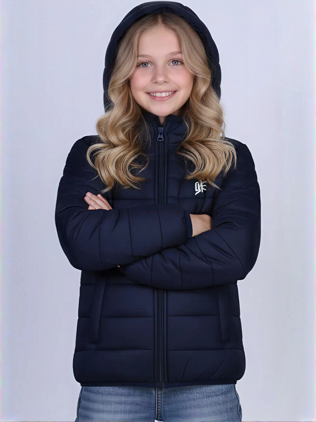 YK Girls Solid Full Sleeve jacket