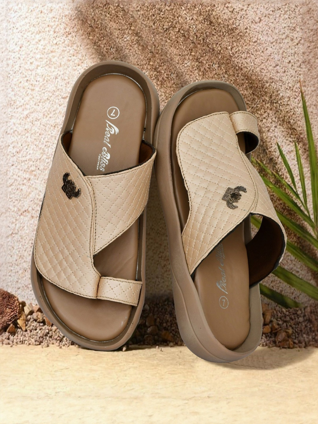 REAL BLISS FOOTWEAR Men One Toe Slip On Casual Sandals