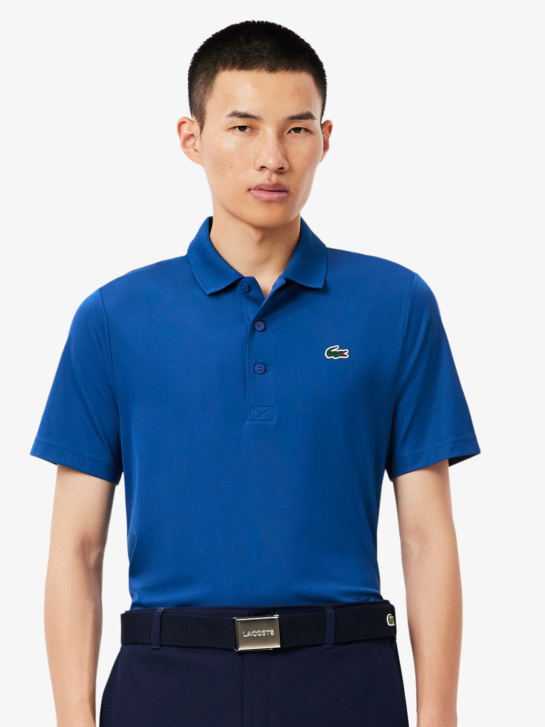 Lacoste Men Brand Logo Printed Polo Collar T-shirt
