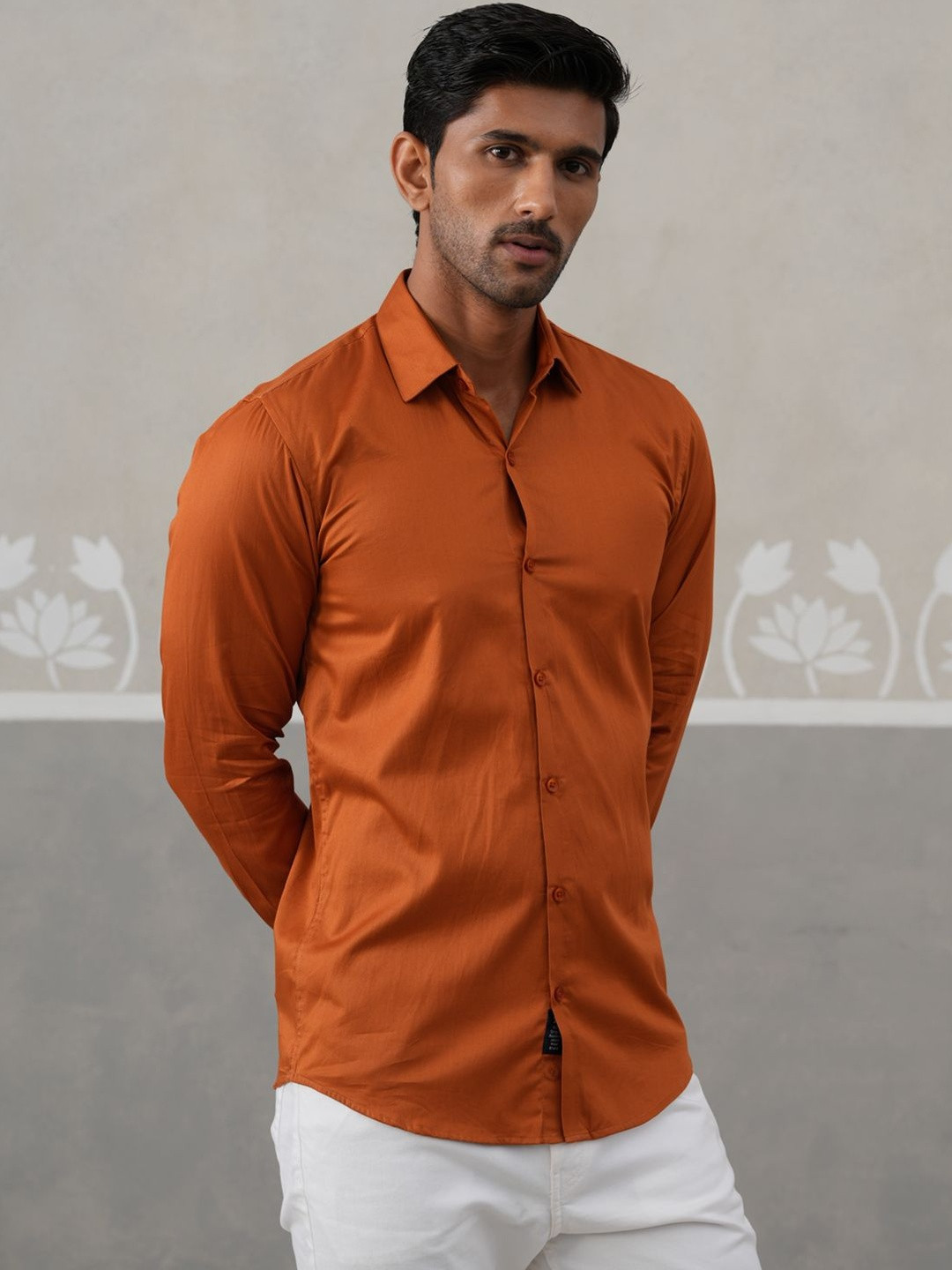 Roadster Men Classic Satin Casual Shirt