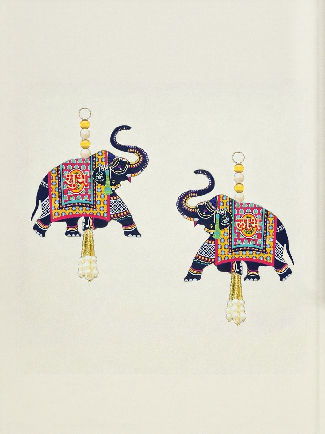 ASIDEA Pack Of 2 Elephant Side Door Hangings