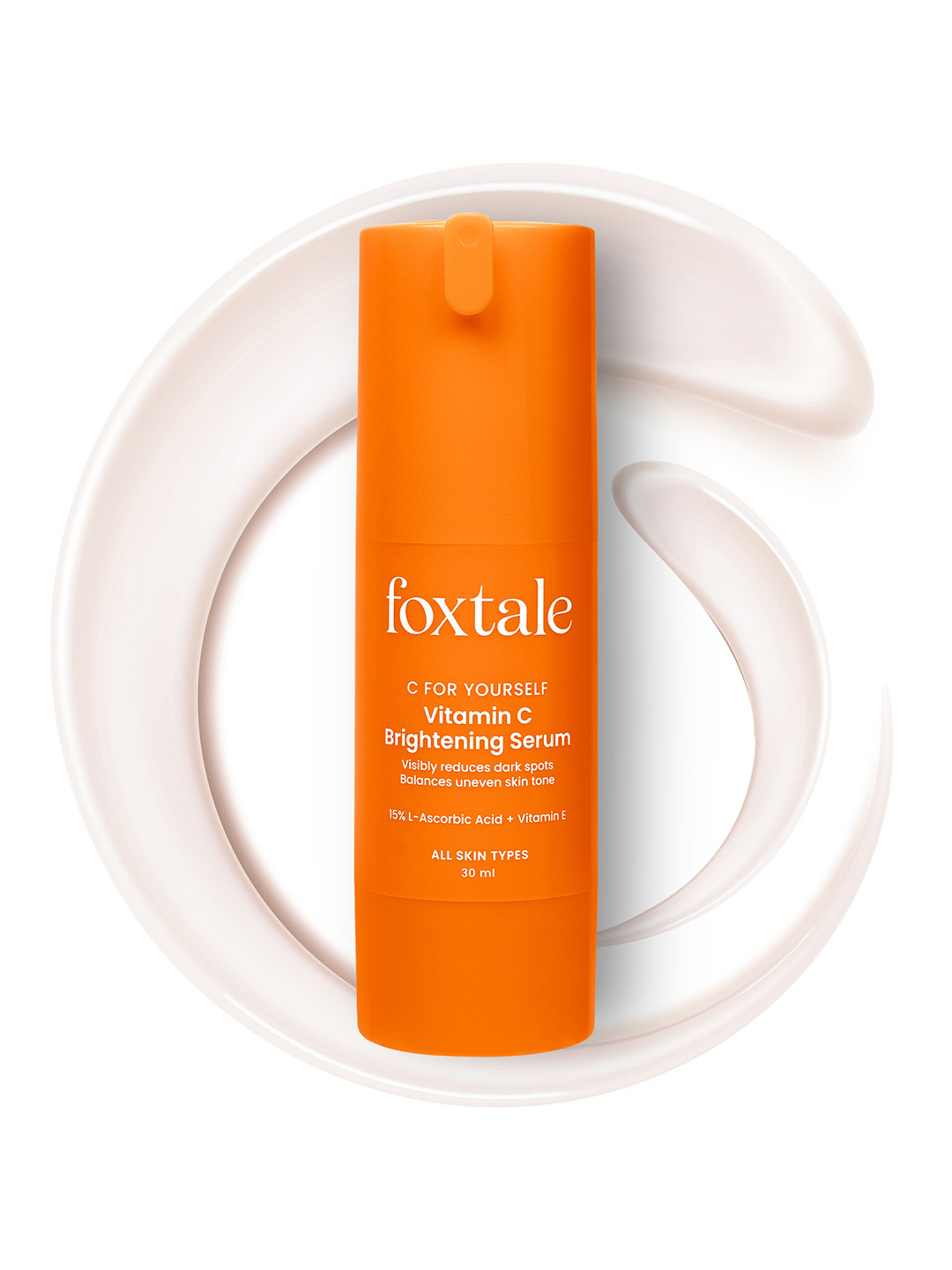Foxtale Brightening Vitamin C Face Serum with L-Ascorbic Acid & Vitamin E - 30ml