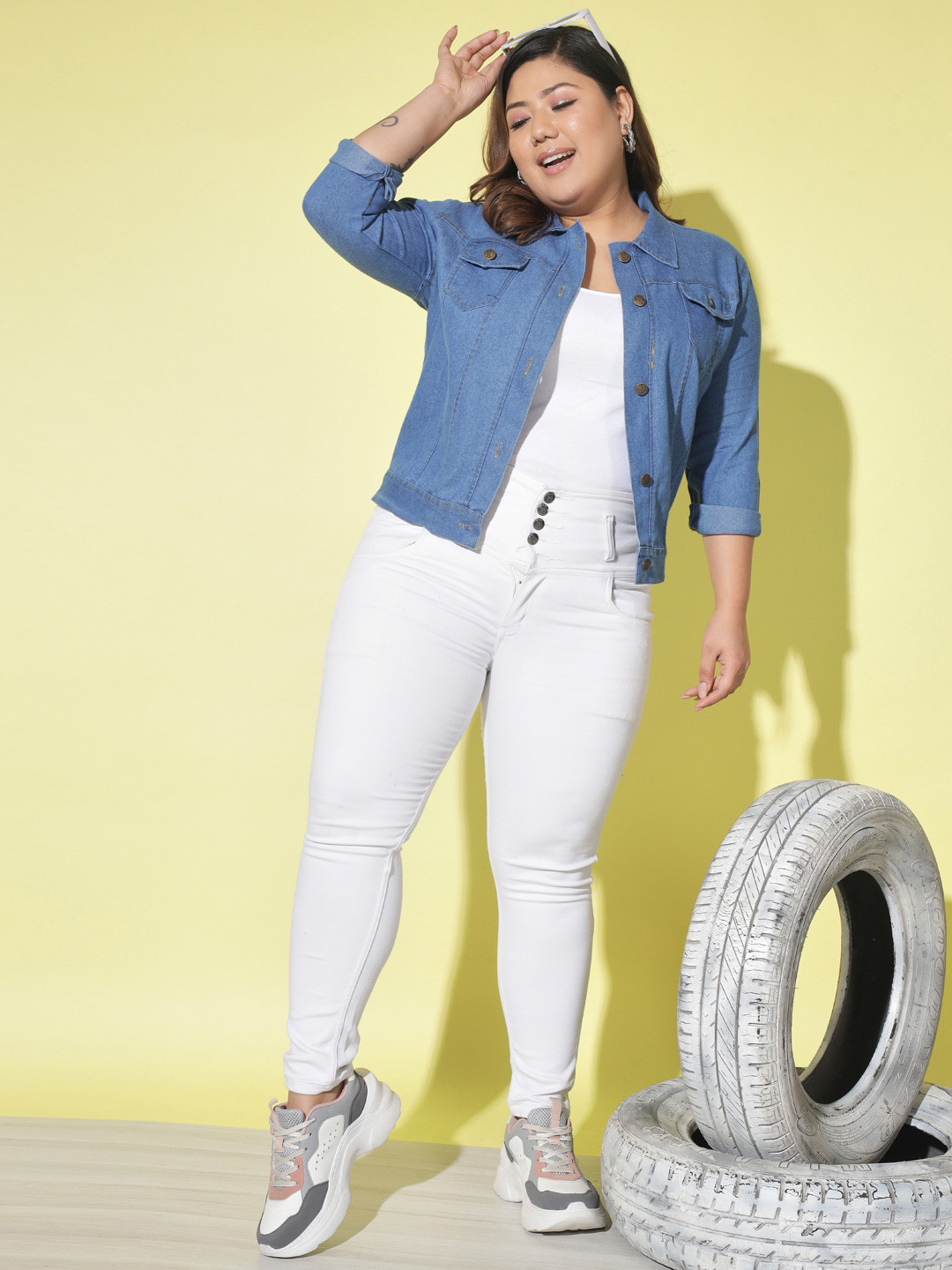 IQOA Women Lightweight Denim Jacket