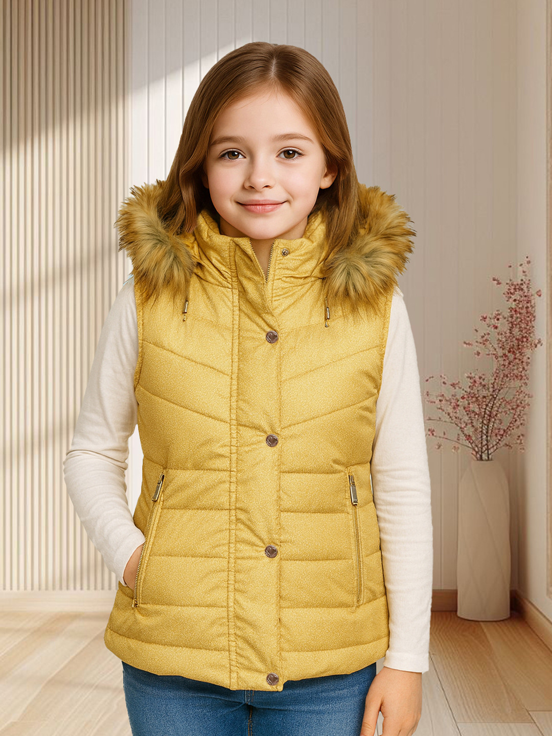 LURE JUNIOR Girls Longline Parka Jacket