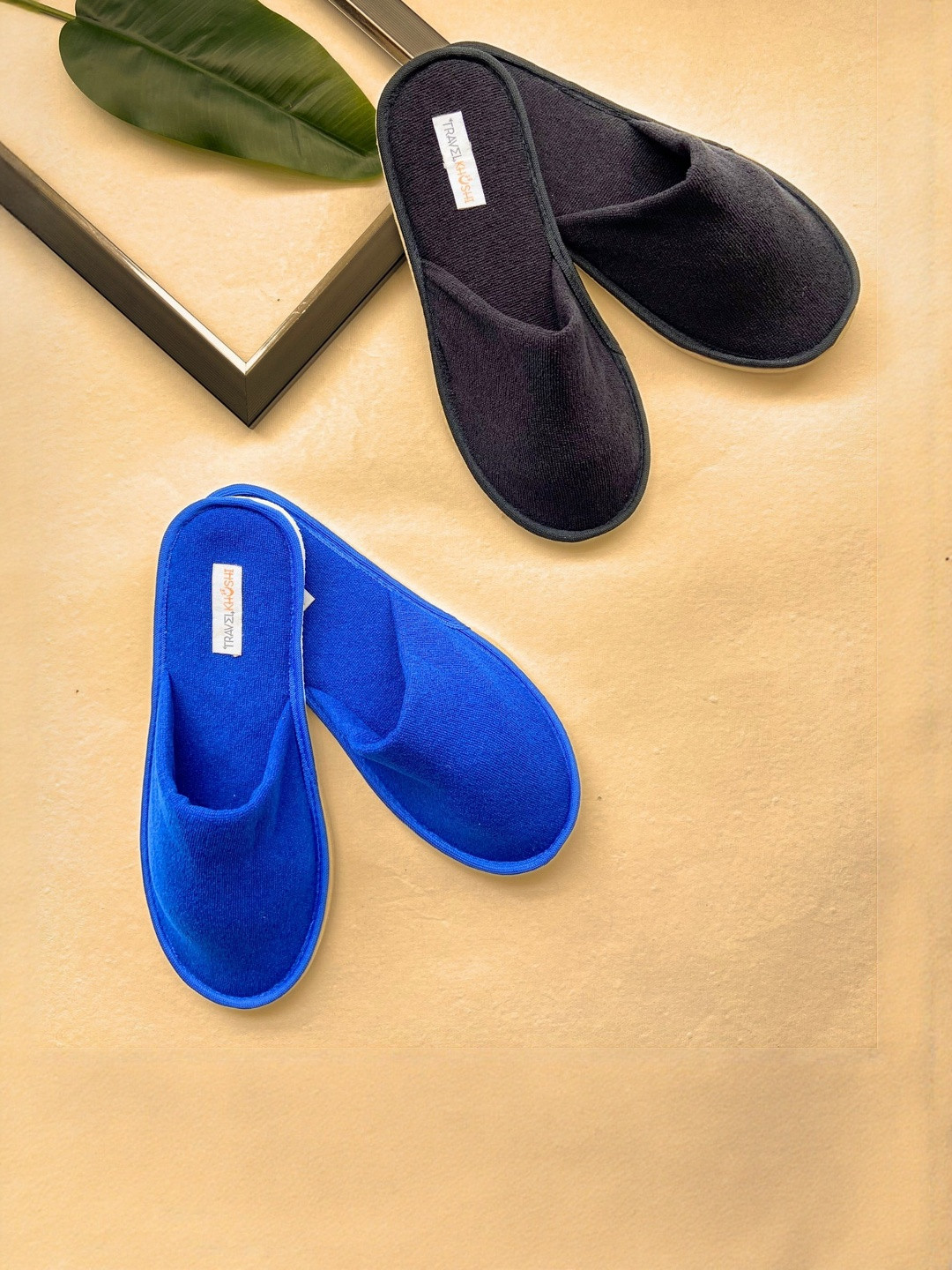 TRAVELKHUSHI Women Set of 2 EVA Flip Flops