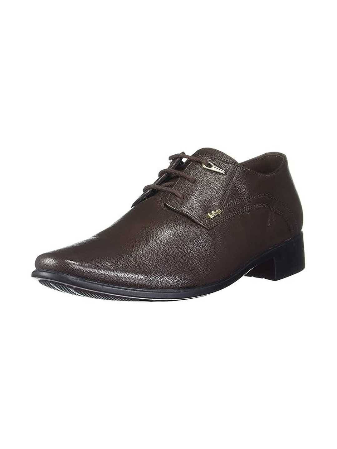 Lee Cooper Men Brown Leather Formal Shoes