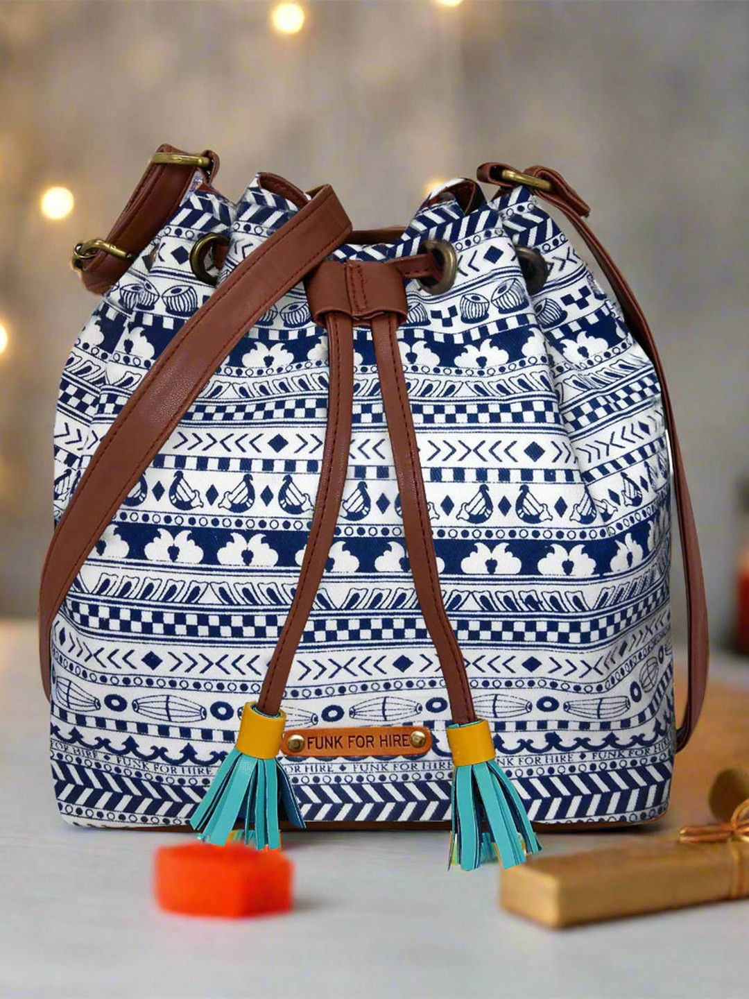 Funk For Hire Ethnic Motifs Printed Sling Bag