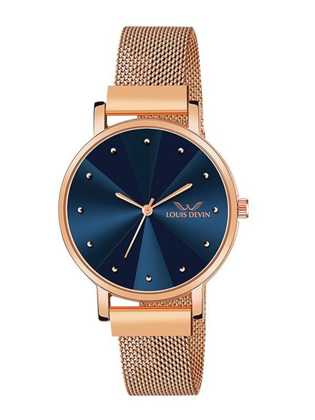 LOUIS DEVIN Women Dial & Straps Analogue Watch LD-RG173-BLU