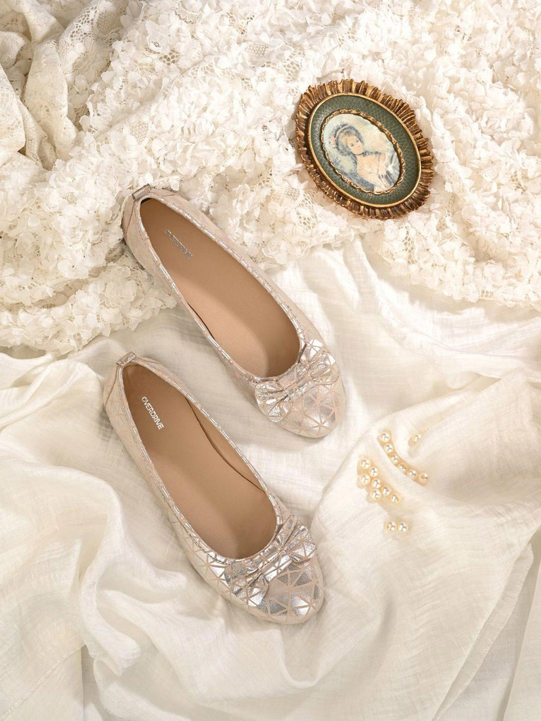 Overdrive Women Woven Design Ballerinas