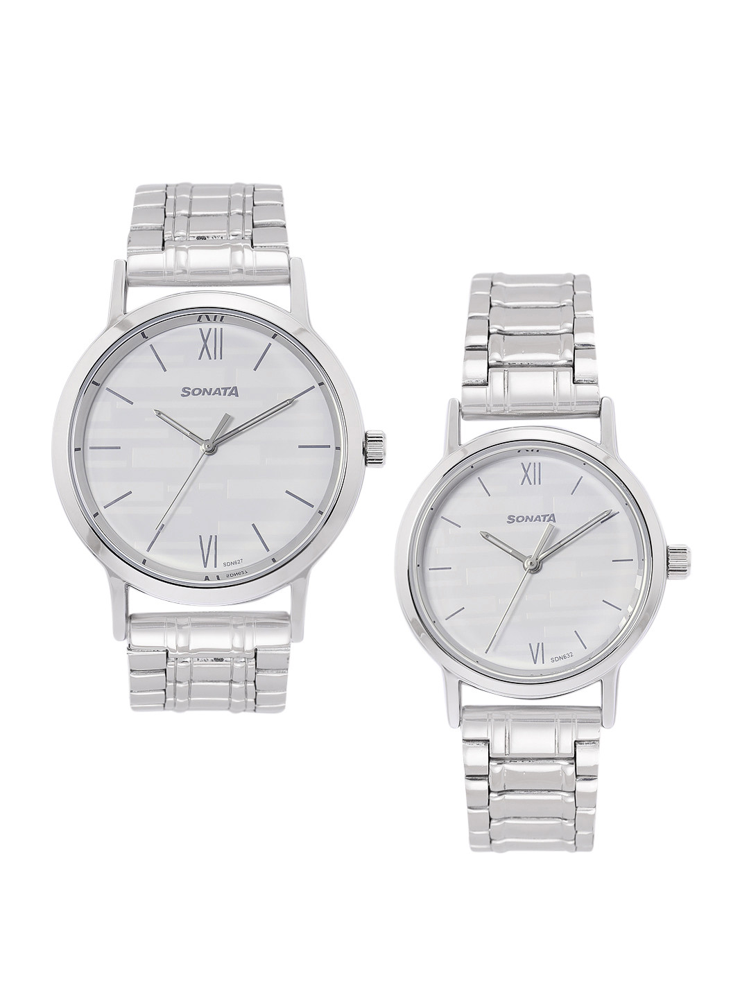 Sonata Unisex Printed Dial Bracelet Style Straps Analogue Watch NS7712787046SM01P