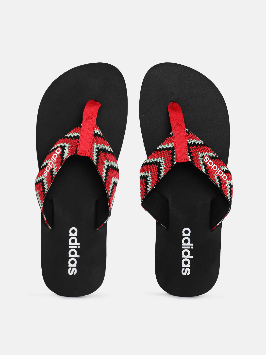 ADIDAS Men Stabile 2.0 Striped Thong Flip-Flops
