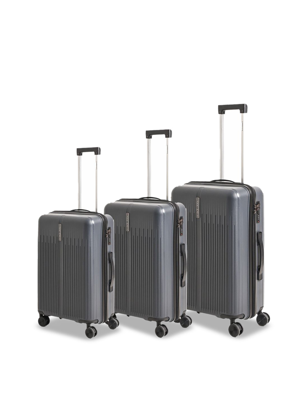 CARRIMATE Set Of 3 Bristol 360 Spinner Wheels Built-In Lock Hard-Sided Trolley Bags