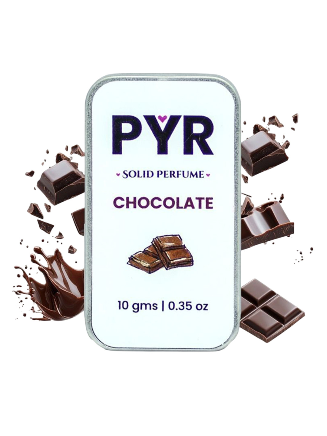 PYR Chocolate Long Lasting Solid Perfume - 10 g