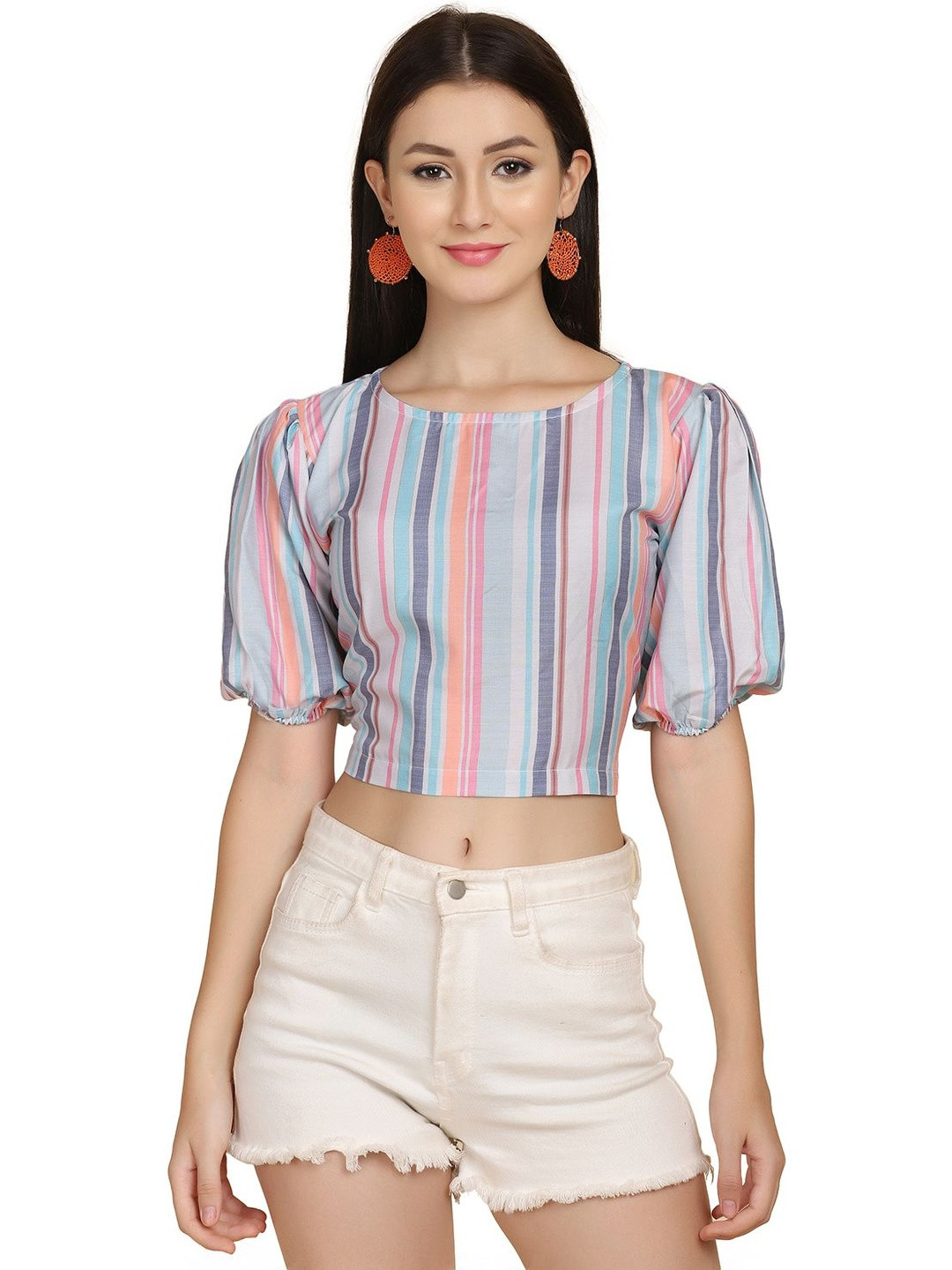 SZN Women Multi Vertical Stripes  Tops