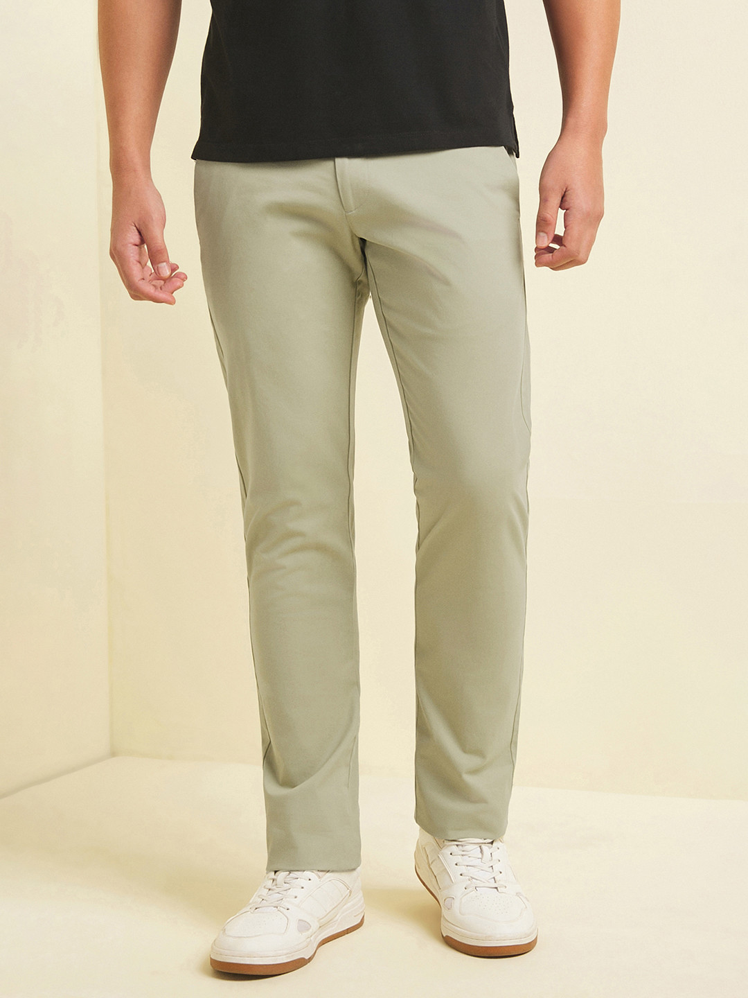 Allen Solly Men Smart Slim Fit Chinos
