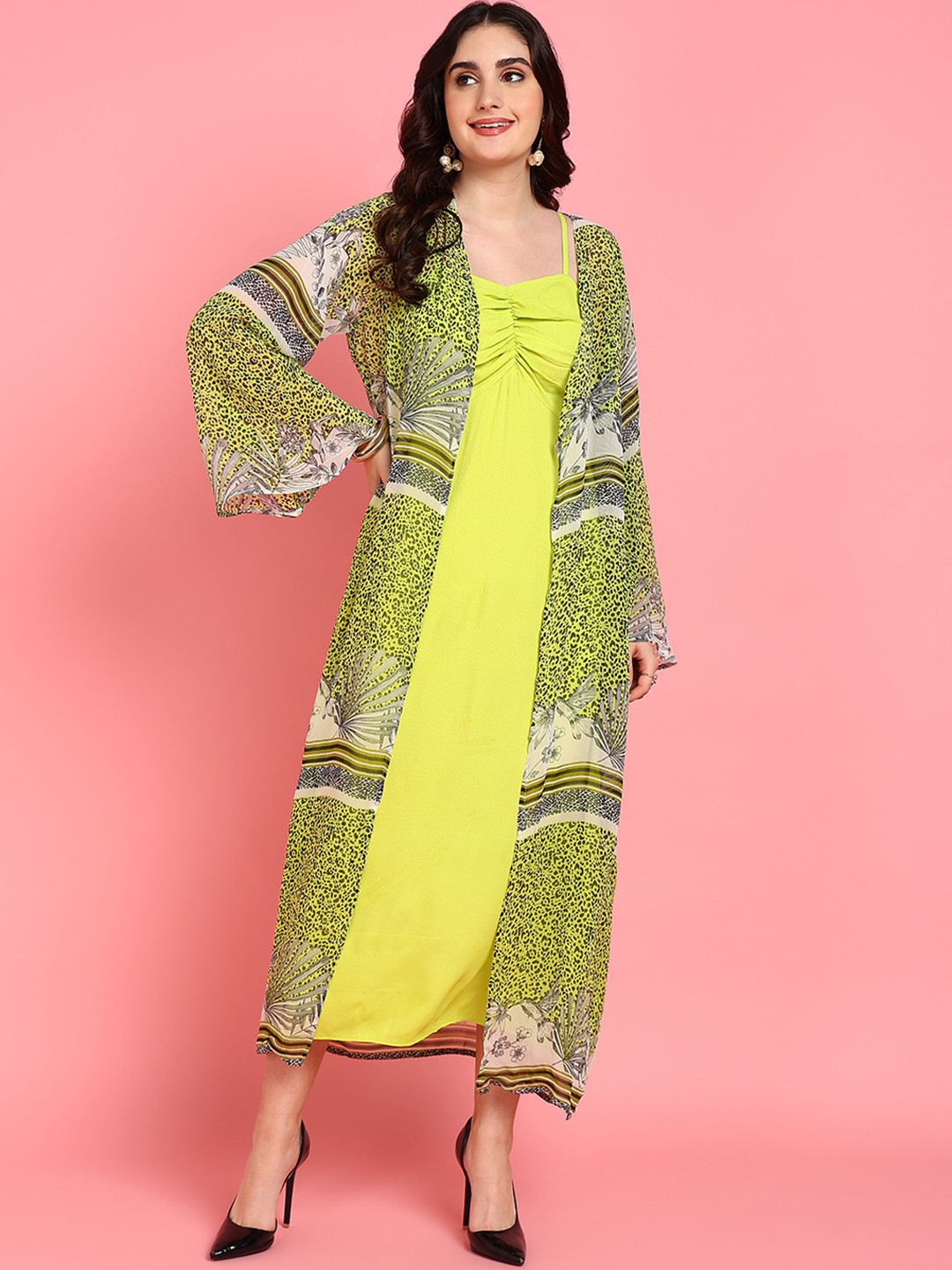 Shades of Sabi Women Shoulder Straps Maxi Dress