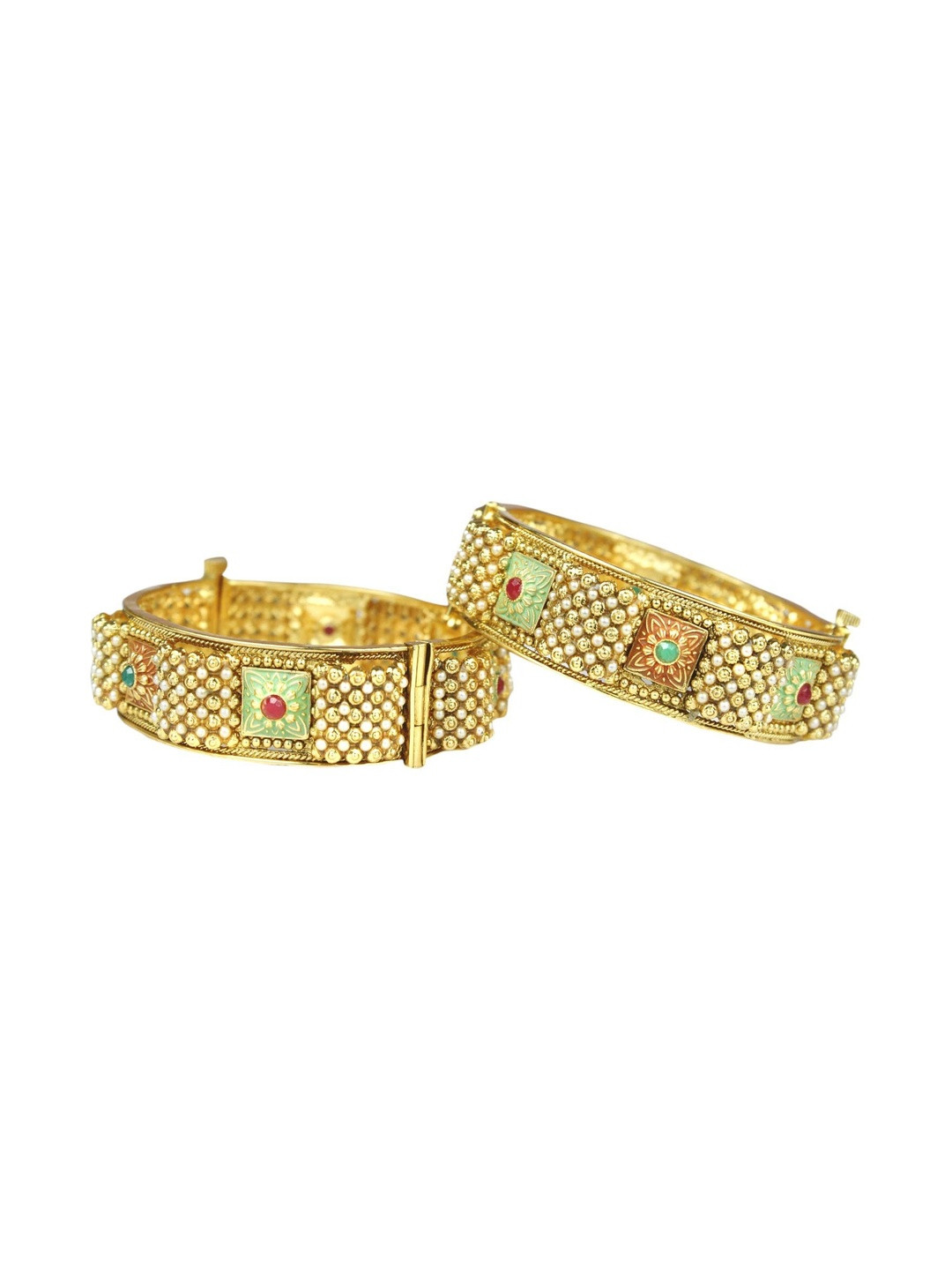 Sitashi Set Of 2 Gold-Plated Bangle