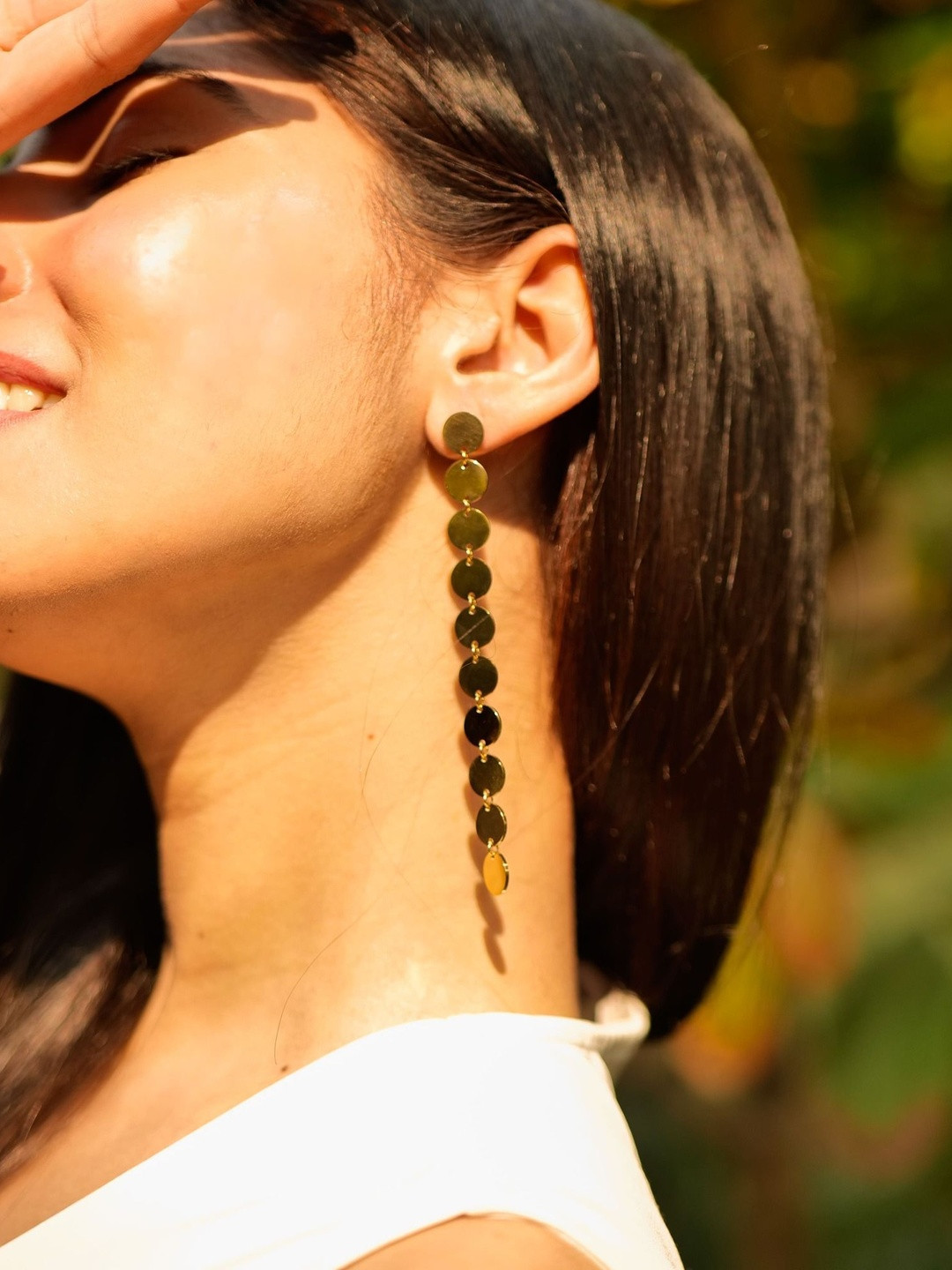 Nashira Circular Drop Earrings