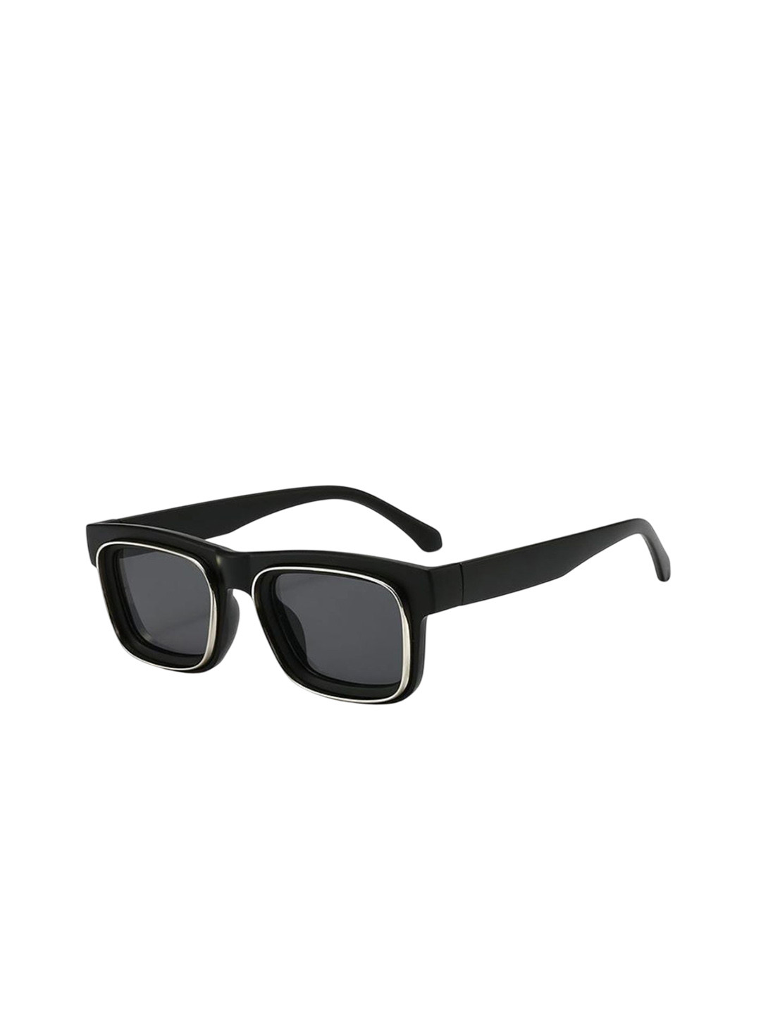 goglassic Unisex Square Sunglasses with UV Protected Lens ROGUE-FULL-BLACK