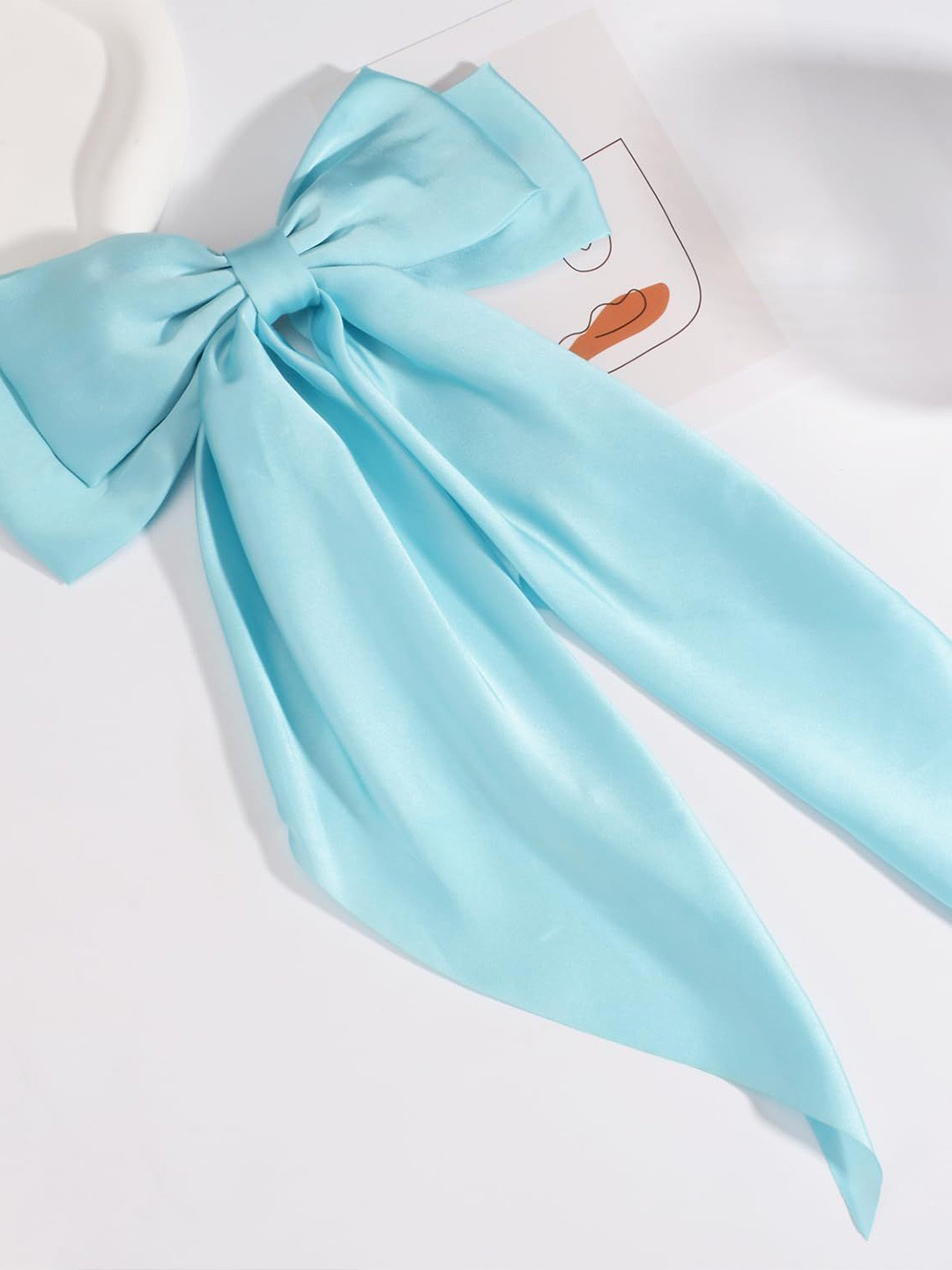 Starvis Women Satin Double Bow Hair Clip