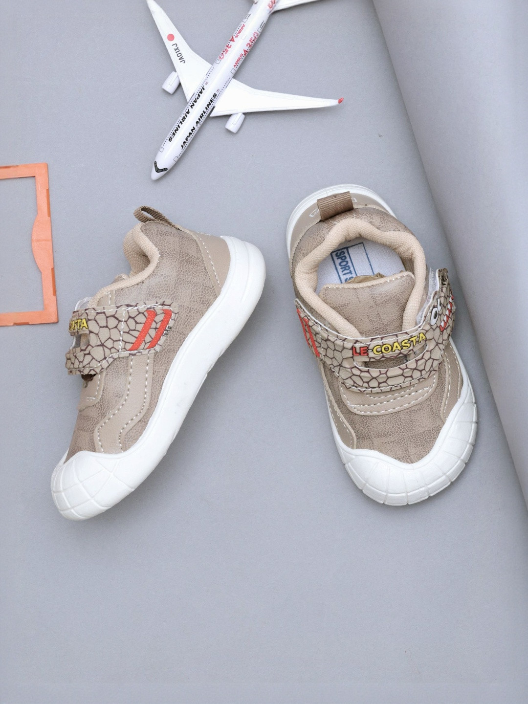 TOMSY CHOICE  Kids Mesh Cartoon Crocodile Velcro Casual Sneakers