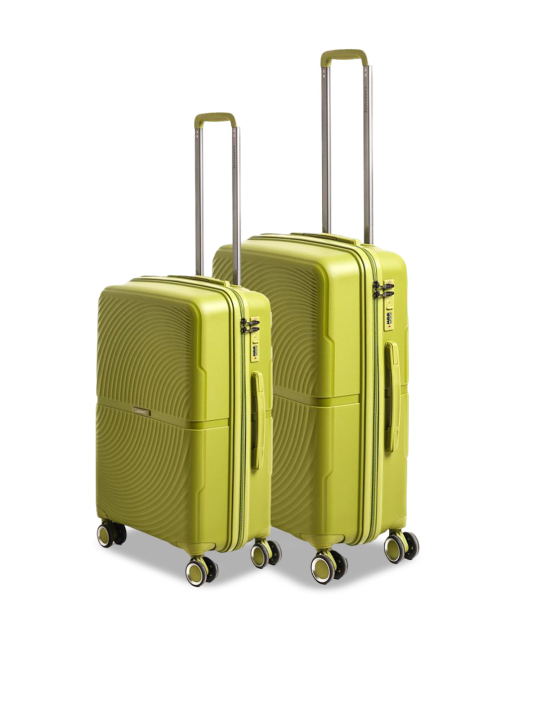 CARRIMATE Set Of 2 Florence 360 Wheels Durable Hard-Sided Trolley Bags